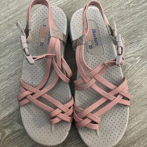 Skechers Outdoor Lifestyle Women’s 7 Toe Loop Sport Sandals Peach Strappy